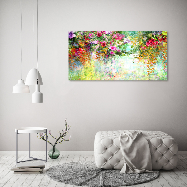Acrylglas-Druck Bunte Blumen
