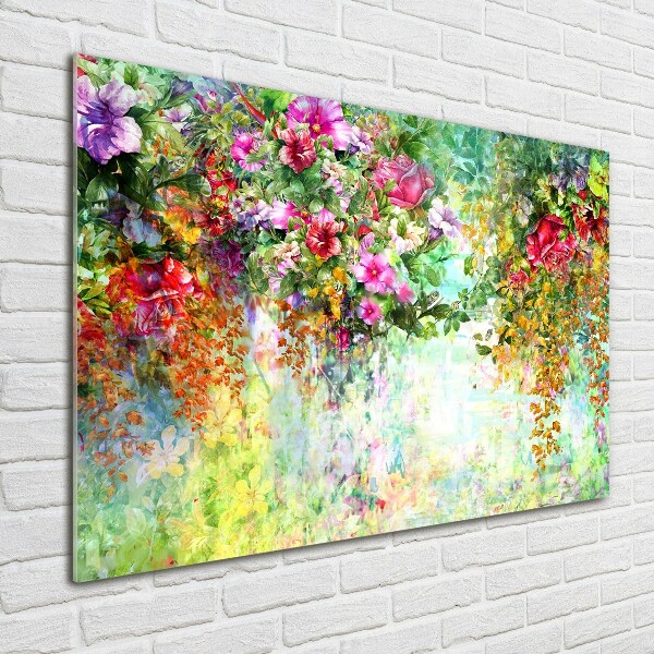 Acrylglas-Druck Bunte Blumen