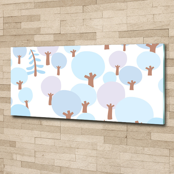 Bild auf Acrylglas Bunte Bäume