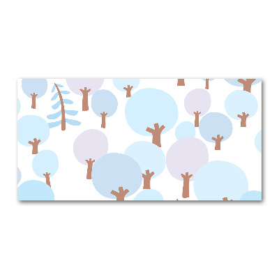 Bild auf Acrylglas Bunte Bäume