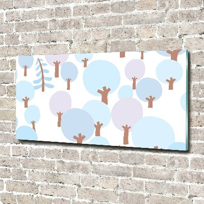 Bild auf Acrylglas Bunte Bäume