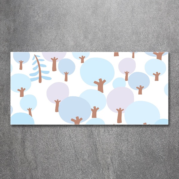 Bild auf Acrylglas Bunte Bäume