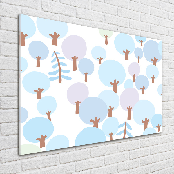 Bild auf Acrylglas Bunte Bäume