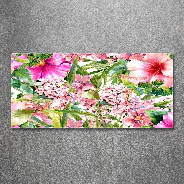 Acrylglas-Druck Blumenmuster