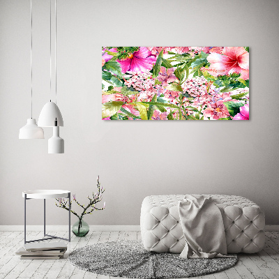 Acrylglas-Druck Blumenmuster