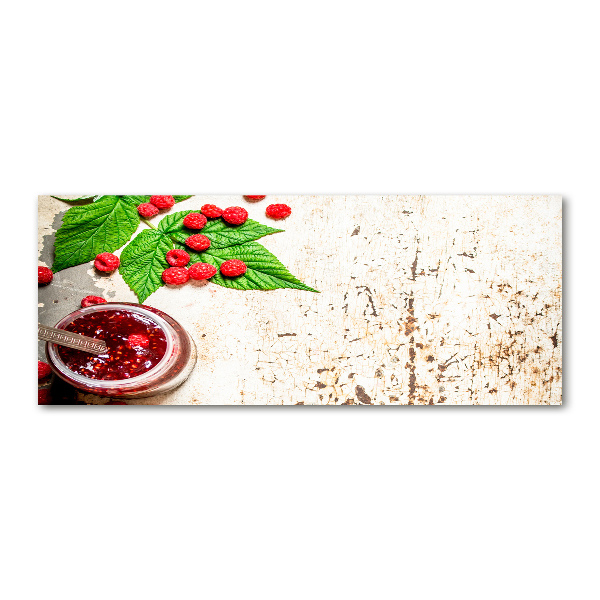 Foto auf Acryl Himbeermarmelade