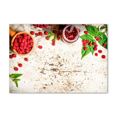 Foto auf Acryl Himbeermarmelade