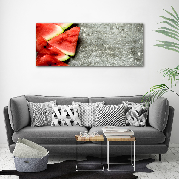 Bild auf Acrylglas Geschnittene Wassermelone