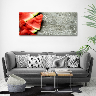 Bild auf Acrylglas Geschnittene Wassermelone