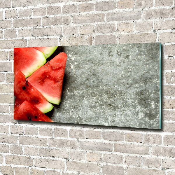 Bild auf Acrylglas Geschnittene Wassermelone