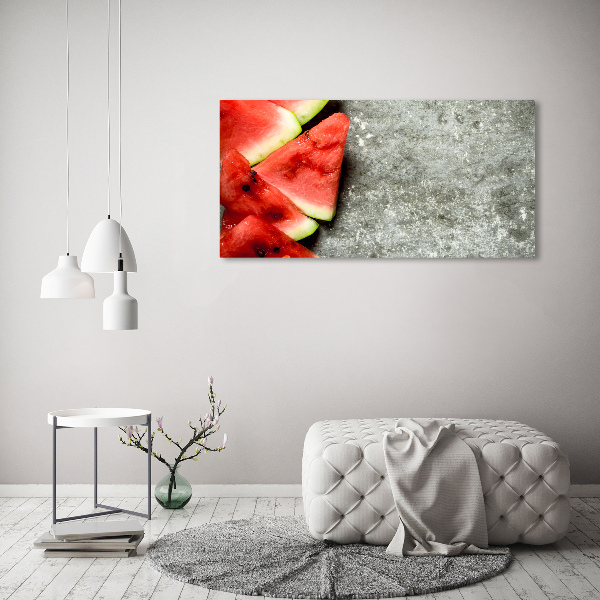 Bild auf Acrylglas Geschnittene Wassermelone