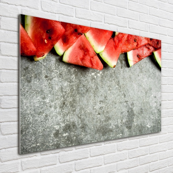 Bild auf Acrylglas Geschnittene Wassermelone