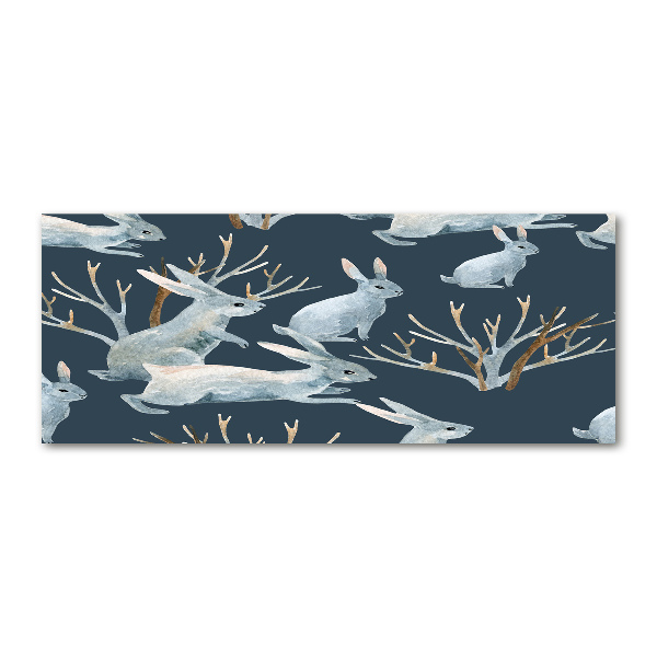 Foto auf Acryl Kaninchen im Winter