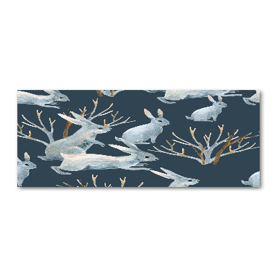 Foto auf Acryl Kaninchen im Winter