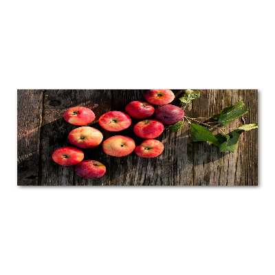 Acrylglas-Druck Äpfel auf dem Tisch