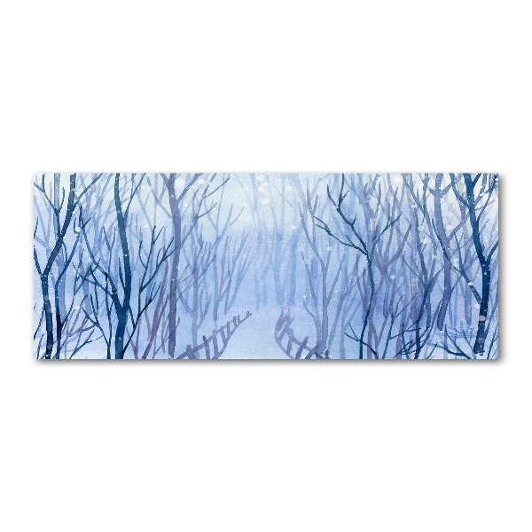 Bild auf Acrylglas Wald im Winter
