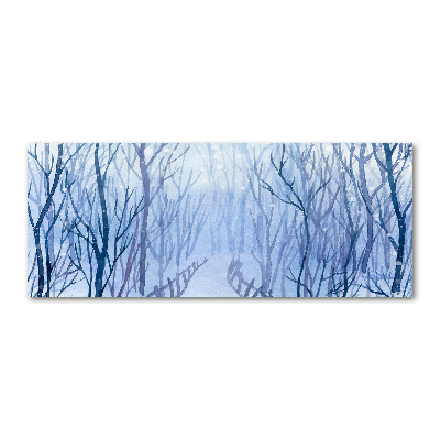 Bild auf Acrylglas Wald im Winter