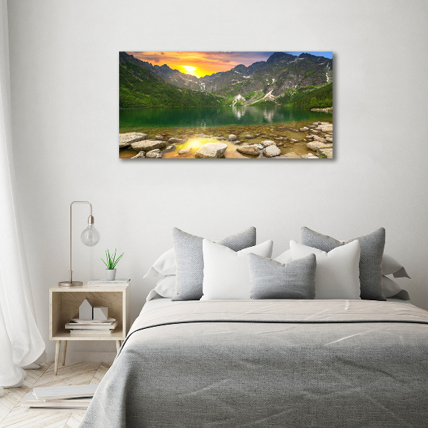Bild auf Acrylglas Das Meeresauge der Tatra-Berge