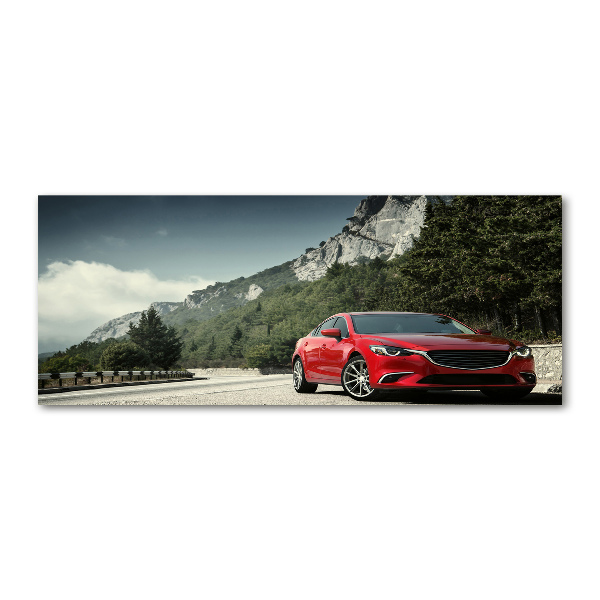 Bild auf Acrylglas Auto in den Bergen