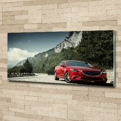 Bild auf Acrylglas Auto in den Bergen