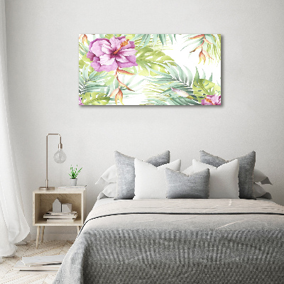 Foto auf Acryl Hawaiianische Blumen