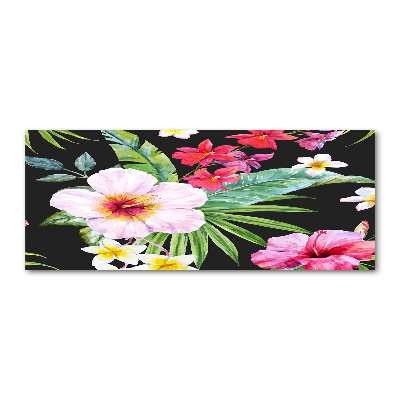 Acrylbild Fotodruck Hawaiianische Blumen