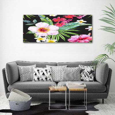Acrylbild Fotodruck Hawaiianische Blumen
