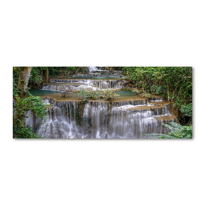 Acrylglas-Druck Wasserfall im Wald