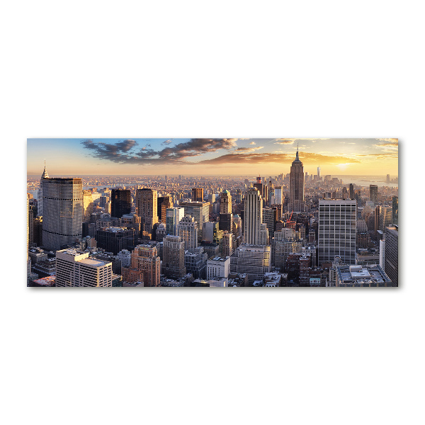 Acrylglas-Druck New York aus der Vogelperspektive