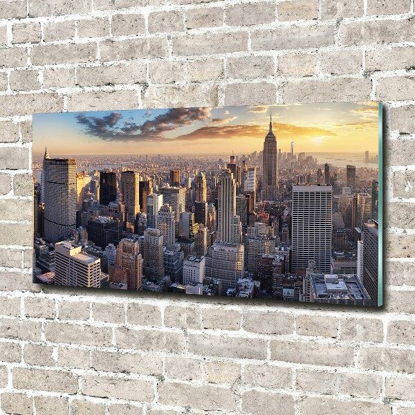 Acrylglas-Druck New York aus der Vogelperspektive
