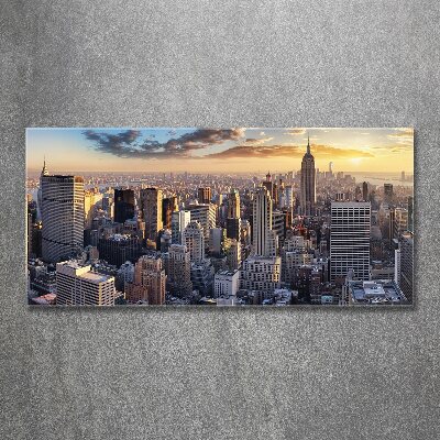 Acrylglas-Druck New York aus der Vogelperspektive