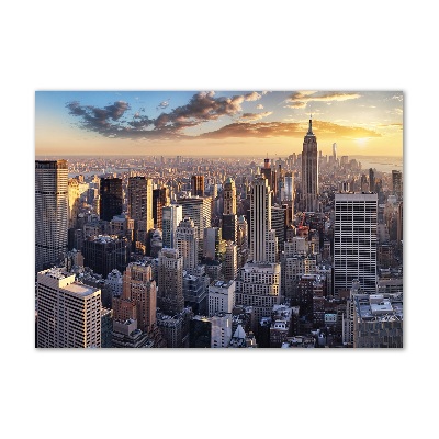 Acrylglas-Druck New York aus der Vogelperspektive