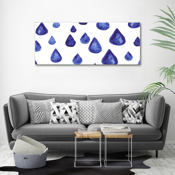 Foto auf Acryl Blaue Tropfen