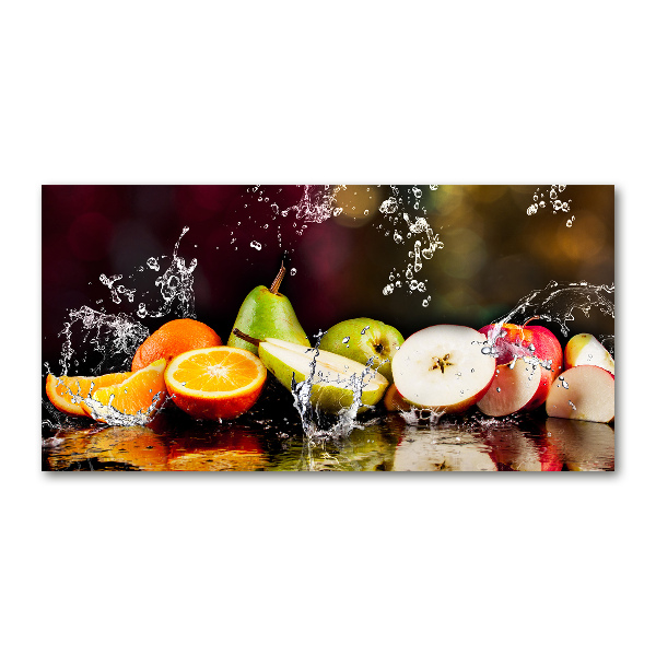 Acrylbild Fotodruck Obst und Wasser