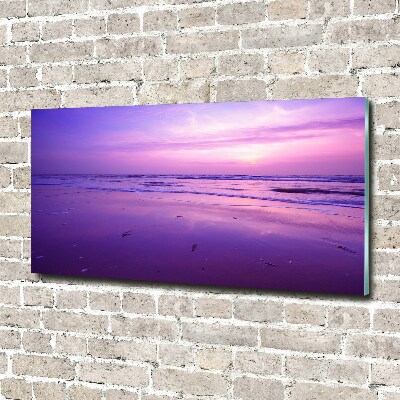 Acrylglas-Druck Sonnenuntergang, Sonne, Meer