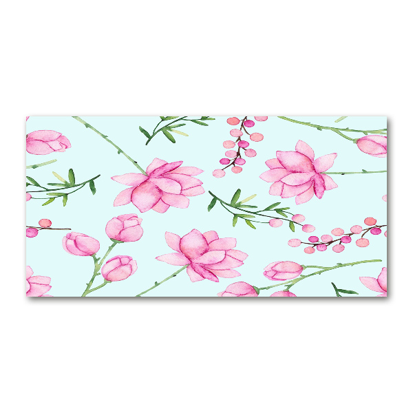 Acrylglas-Druck Blüten und Beeren