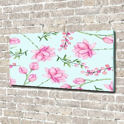 Acrylglas-Druck Blüten und Beeren