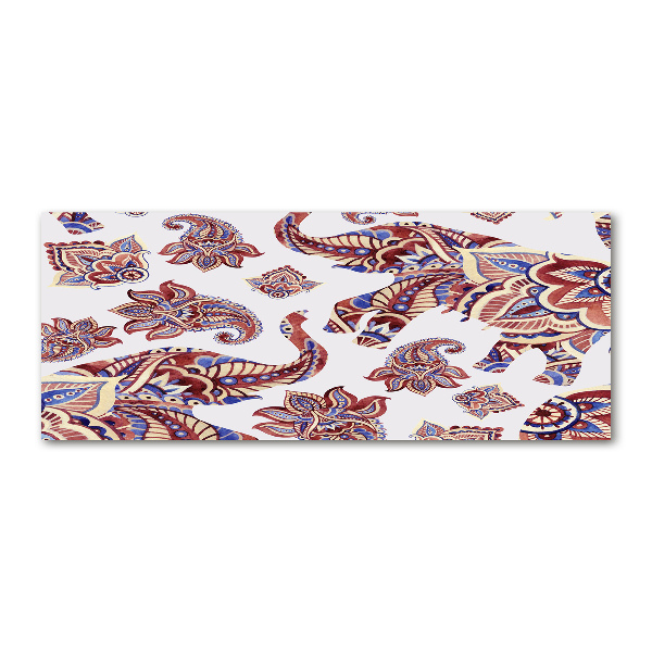 Bild auf Acrylglas Elefantenornamente