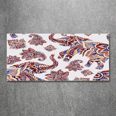 Bild auf Acrylglas Elefantenornamente