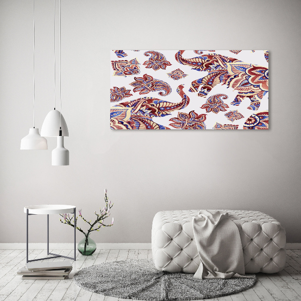 Bild auf Acrylglas Elefantenornamente