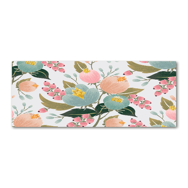 Foto auf Acryl Blumenmuster