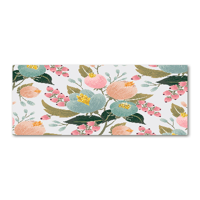 Foto auf Acryl Blumenmuster