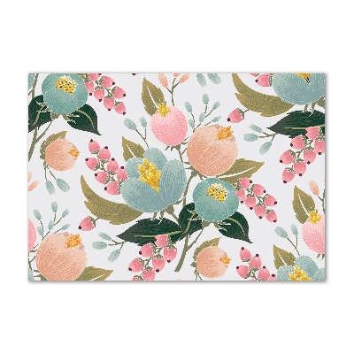 Foto auf Acryl Blumenmuster