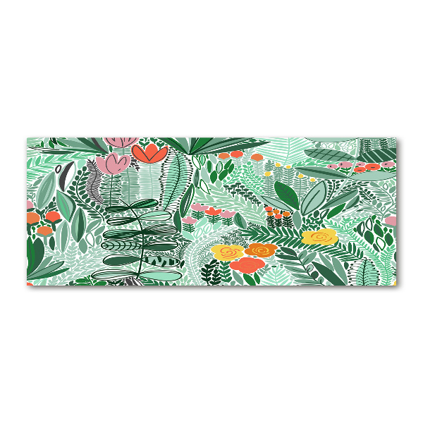 Acrylbild Fotodruck Blumenmuster