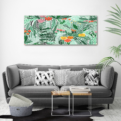 Acrylbild Fotodruck Blumenmuster