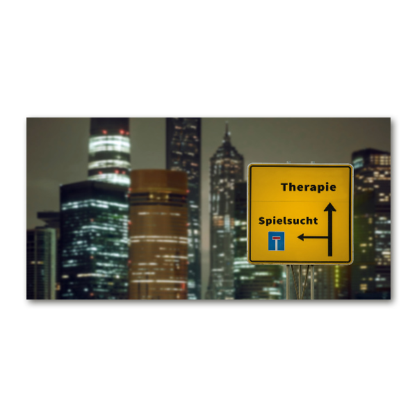 Acrylbild Fotodruck Therapie in der Stadt