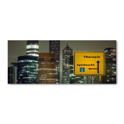 Acrylbild Fotodruck Therapie in der Stadt