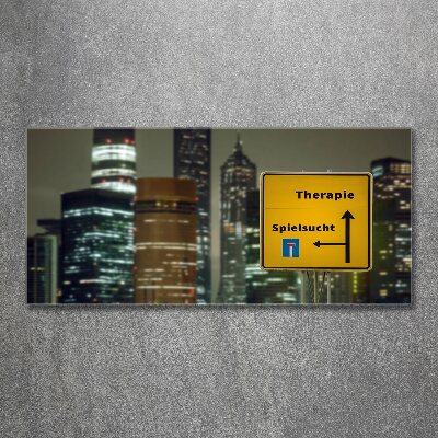 Acrylbild Fotodruck Therapie in der Stadt