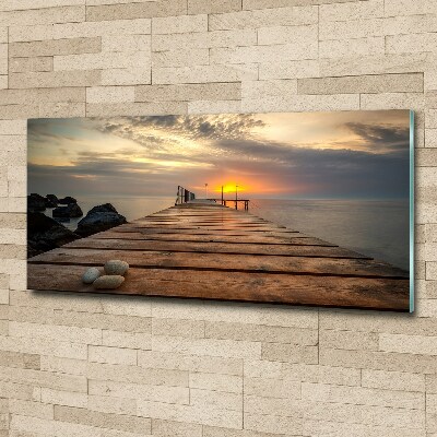 Acrylglas-Druck Holzsteg