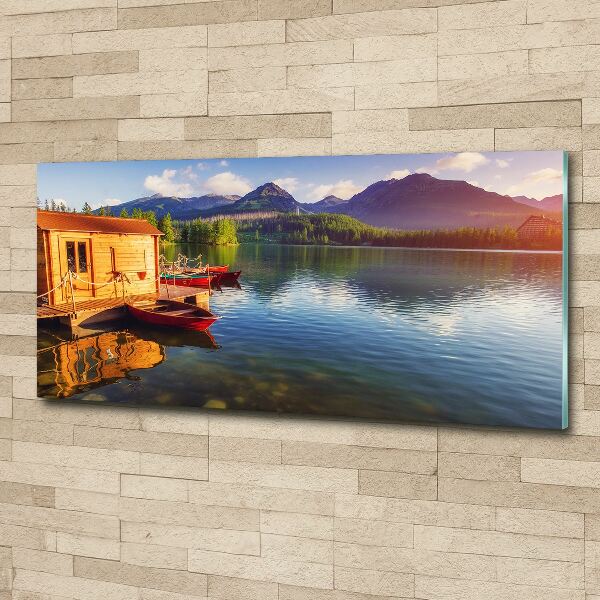 Acrylglas-Druck See in den Bergen